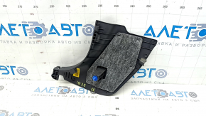 Hyundai Ioniq 17-22 black, worn front pillar trim, lower right