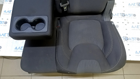 Rear seat, 2nd row, left, Jeep Cherokee KL 14-15, black cloth, with belt and armrest, for cleaning