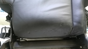 Right rear seat back for Jeep Cherokee KL 15 - black leather with black stitching, dented, scratches