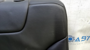 Right rear seat back for Jeep Cherokee KL 15 - black leather with black stitching, dented, scratches