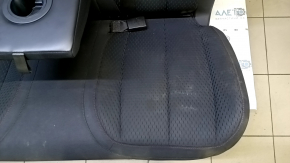 Rear seat, 2nd row, GMC Terrain 14-15, black cloth, red stitching, scratch, with belt and armrest, needs cleaning, tear