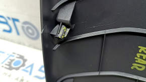 Rear center console trim for Hyundai Ioniq 17-22 HEV, PHEV, black, scratches, cracks in fasteners