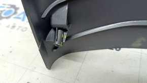 Rear center console trim for Hyundai Ioniq 17-22 HEV, PHEV, black, scratches, cracks in fasteners