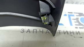 Rear center console trim for Hyundai Ioniq 17-22 HEV, PHEV, black, scratches, cracks in fasteners