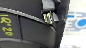 Rear center console trim for Hyundai Ioniq 17-22 HEV, PHEV, black, scratches, cracks in fasteners