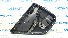 Door trim panel, rear right, Hyundai Ioniq 20-22, black and gray, with armrest, gray leather, with handle, scratches, dent