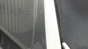 Door trim panel, rear right, Hyundai Ioniq 20-22, black and gray, with armrest, gray leather, with handle, scratches, dent