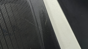 Door trim panel, rear right, Hyundai Ioniq 20-22, black and gray, with armrest, gray leather, with handle, scratches, dent