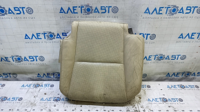 Left rear seat cushion, 2nd row, Lexus RX350 RX450h 10-12, beige leather, perforated, dry-cleanable,