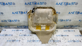 Left rear seat cushion, 2nd row, Lexus RX350 RX450h 10-12, beige leather, perforated, dry-cleanable,