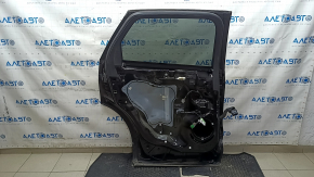 Rear left door assembly for Ford Edge 15-24 keyless, black UM, chips