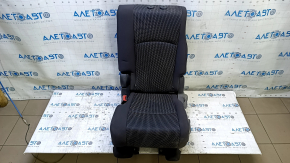 Rear seat, 2nd row, right, Dodge Journey 11-19, black cloth, with belt and armrest