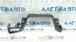 Left Hyundai Ioniq 17-22 front panel trim, gray with chrome, worn