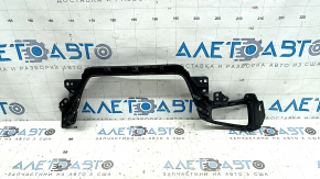 Left Hyundai Ioniq 17-22 front panel trim, gray with chrome, worn