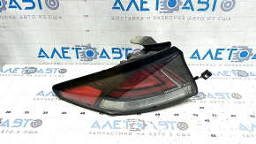 Left outer wing light Hyundai Ioniq 17-22 halogen with cover, worn