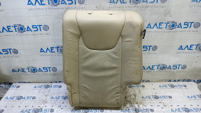 Left rear seat backrest, 2nd row, Lexus RX350 RX450h, 10-12 beige leather, perforated, dry-cleanable