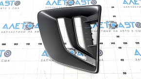 Left front bumper grille for Hyundai Ioniq 20-22 with DRL, gray, sand