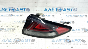 Right outer fender light Hyundai Ioniq 17-22 halogen with cover, worn