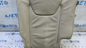 Left rear seat backrest, 2nd row, Lexus RX350 RX450h, 10-12 beige leather, perforated, dry-cleanable