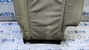 Left rear seat backrest, 2nd row, Lexus RX350 RX450h, 10-12 beige leather, perforated, dry-cleanable