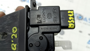 The Hyundai Ioniq 17-22 trunk door lock has a worn trim.