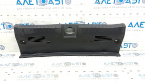 Hyundai Ioniq 17-22 trunk opening trim, black, scratched, worn, dented guides