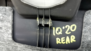 Hyundai Ioniq 17-22 trunk opening trim, black, scratched, worn, dented guides
