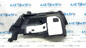 Left arch trim for Hyundai Ioniq 18-22 PHEV, black, without subwoofer, torn, worn, needs cleaning
