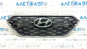 Hyundai Ioniq 20-22 HEV, PHEV radiator grille assembly with emblem without radar