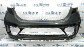 Rear bumper bare Hyundai Ioniq 17-22 without parking sensors, graphite, scratches, broken fasteners