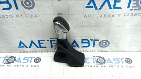 Hyundai Ioniq 17-22 HEV, PHEV gear knob, black leather, with cover, scratches
