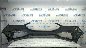 Front bumper, bare, black, for Ford Edge 19-24, for parking sensors, without towing hook, non-factory holes, sand, scratches