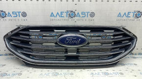 Ford Edge 19-24 radiator grille assembly with badge, without chamber, sand, chips