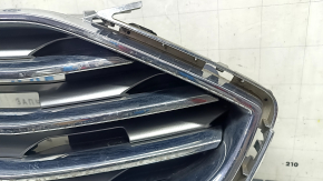 Ford Edge 19-24 radiator grille assembly with badge, without chamber, sand, chips