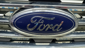 Ford Edge 19-24 radiator grille assembly with badge, without chamber, sand, chips