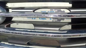 Ford Edge 19-24 radiator grille assembly with badge, without chamber, sand, chips