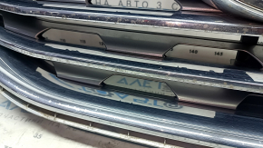 Ford Edge 19-24 radiator grille assembly with badge, without chamber, sand, chips