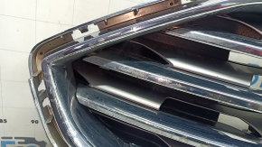 Ford Edge 19-24 radiator grille assembly with badge, without chamber, sand, chips