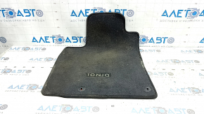 Hyundai Ioniq 17-22 PHEV front left floor mat, black, for cleaning