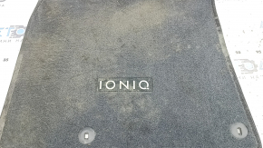 Hyundai Ioniq 17-22 PHEV front left floor mat, black, for cleaning