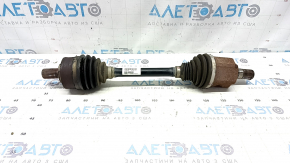 The front left half shaft of a Volvo XC90 16-23 T5, T6 AWD has a torn outer CV joint boot.