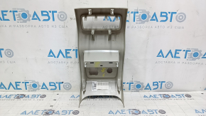Rear center console trim for Ford Edge 15-24, gray, under the socket and cigarette lighter, scratches