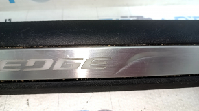 Front right door sill plate for Ford Edge 15-18, black with backlight, scratches