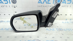 Left side mirror assembly for Ford Edge 19-24, 9 pins, black, BSM, turn signal, backlight