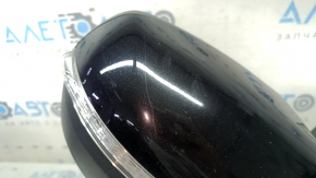 Right side mirror assembly for Ford Edge 19-24, 12 pins, black, BSM, heated, sand