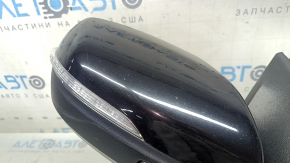 Right side mirror assembly for Ford Edge 19-24, 12 pins, black, BSM, heated, sand
