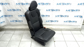 Right rear seat for Volvo XC90 16-23, heated, black nappa leather, perforated, heated, for 3 rows, scratches, dented, dry cleanable