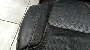 Right rear seat for Volvo XC90 16-23, heated, black nappa leather, perforated, heated, for 3 rows, scratches, dented, dry cleanable