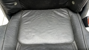 Right rear seat for Volvo XC90 16-23, heated, black nappa leather, perforated, heated, for 3 rows, scratches, dented, dry cleanable