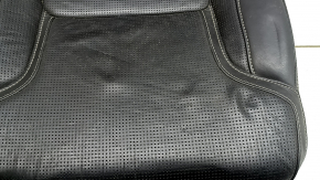 Right rear seat for Volvo XC90 16-23, heated, black nappa leather, perforated, heated, for 3 rows, scratches, dented, dry cleanable